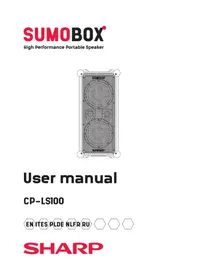 Notice SHARP SUMOBOX CPLS100 Enceinte bluetooth