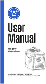 Notice WESTINGHOUSE IGEN1500C Generator