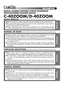 Notice OLYMPUS CAMEDIA D40 ZOOM Appareil photo