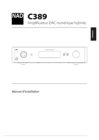 Notice NAD C 389 Recepteur