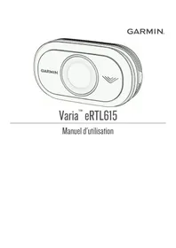 Notice GARMIN VARIA ERTL615 Lampe de poche
