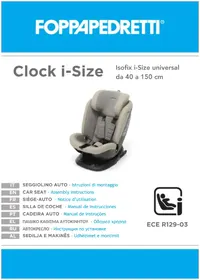 Notice Foppapedretti CLOCK ISIZE Siège de voiture