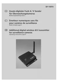 Notice Indexa DF100TX Caméra de surveillance