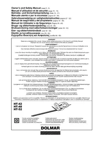 Notice DOLMAR HT42 Aidanleikkurit