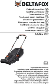 Notice Deltafox DGELM 1537 Tondeuse à gazon