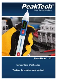 Notice PeakTech 1031 Multimètre