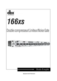 Notice DBX 166XS Processeur
