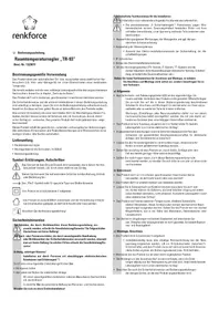 Notice Renkforce TR93 Thermostat