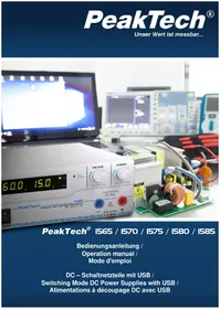 Notice PeakTech 1565 Multimètre
