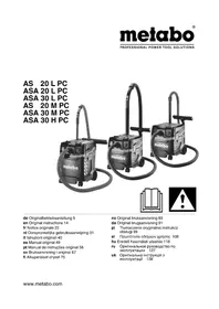 Notice METABO ASA 20 L PC Пилосос