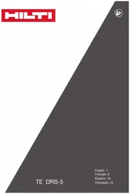 Notice HILTI TE DRS5 Aspirador