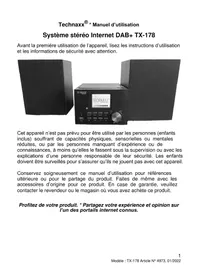 Notice TECHNAXX TX178 Radio