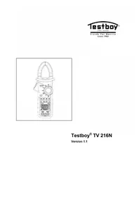 Notice Testboy TV 216N Multimeter