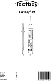 Notice Testboy 40 Multimètre