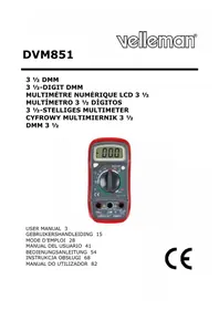Notice VELLEMAN DVM852 Multimètre