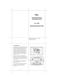 Notice Mebus 10380 Station Météo