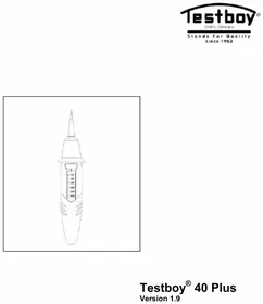 Notice Testboy 40 PLUS équipements de mesure