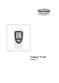 Notice Testboy TV 341 Multimeter