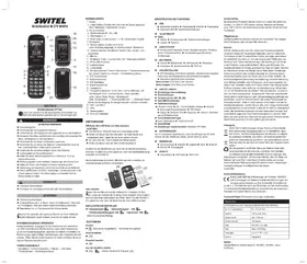 Notice SWITEL MAPA M 270 Téléphone mobile