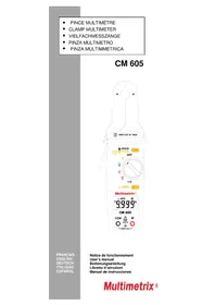 Notice MULTIMETRIX CM605 Multimètre