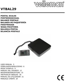 Notice VELLEMAN VTBAL29 Messgeräte