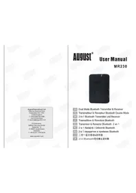 Notice August MR230 Recepteur