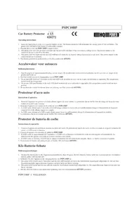 Notice VELLEMAN PSPC10BP Chargeur de piles