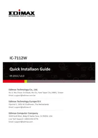 Notice Edimax IC7112W Caméra de surveillance