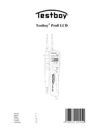 Notice Testboy PROFI LCD Multimètre