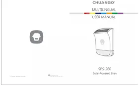 Notice Chuango SPS260 Système d'alarme