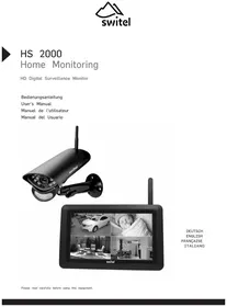 Notice SWITEL HS 2000 Caméra de surveillance