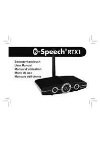 Notice B-SPEECH RTX1 Nicht kategorisiert