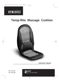 Notice HOMEDICS TEMPRITE MASSAGE TRC100 некатегоризировано