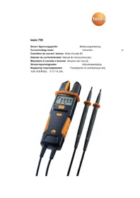 Notice Testo 755 Meetinstrumenten
