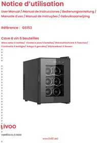 Notice LIVOO GS153 Cave à vin