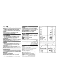 Notice CASIO SL797TV Calculatrice