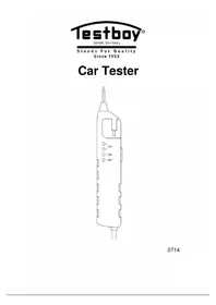 Notice Testboy CAR TESTER équipements de mesure