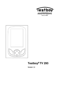 Notice Testboy TV 293 équipements de mesure