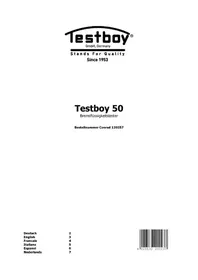 Notice Testboy 50 équipements de mesure