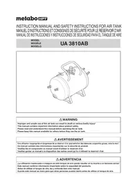 Notice HiKOKI UA3810AB Compresseur