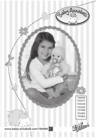 Notice Baby Annabell 701898 Prodotti per bambini
