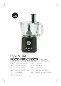 Notice WILFA ESSENTIAL FP1B-1000 Køkkenmaskine