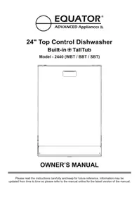 Notice Equator BBT2440 Lave-vaisselle