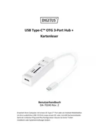 Notice Digitus DA-70243 Lecteur de mémoire