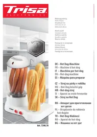 Notice TRISA 7398.7045 Appareil à hotdog