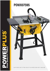 Notice PowerPlus POWX07595 Zāģis