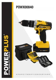 Notice PowerPlus POWX00840 Bormașină