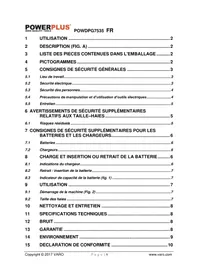 Notice PowerPlus POWDPG7535 Souffleur