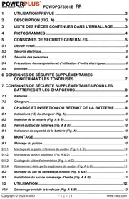 Notice PowerPlus POWDPGBOX23 Souffleur