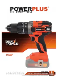 Notice PowerPlus POWDP15200 Bormașină
